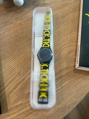 Swatch Watchmen Limited Edition Black & Yellow Watch